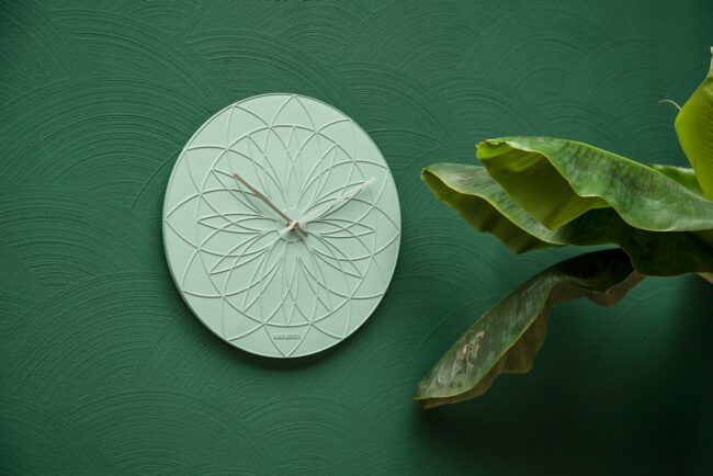 WALL CLOCK FAIRYTALE POLYRESIN JADE GREEN 35X3.5 - Image 5
