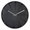WALL CLOCK SLIDES BLACK.DESIGN CHANTAL DRENTHE 40X2.5CM