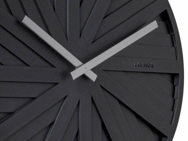WALL CLOCK SLIDES BLACK.DESIGN CHANTAL DRENTHE 40X2.5CM - Image 3