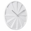 WALL CLOCK SLIDES WHITE. DES.CHANTAL DRENTHE 40X2.5CM