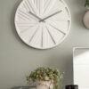 WALL CLOCK SLIDES WHITE. DES.CHANTAL DRENTHE 40X2.5CM - Image 4