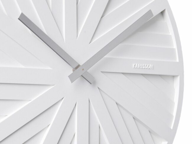 WALL CLOCK SLIDES WHITE. DES.CHANTAL DRENTHE 40X2.5CM - Image 2