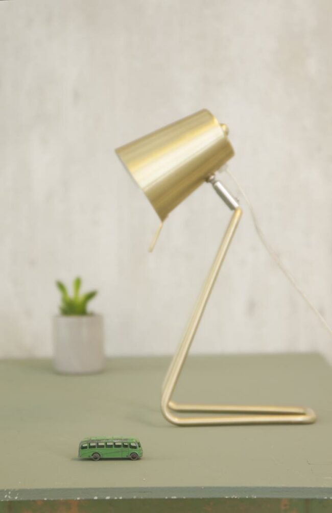 TABLE LAMP Z METAL BRASS SATIN FINISH  H:35 W:16CM - Image 2