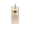 PENDANT LAMP LAX WARM GREY GOLD BASE H:24,5 D:12CM