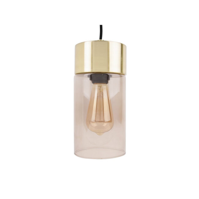 PENDANT LAMP LAX WARM GREY GOLD BASE H:24,5 D:12CM