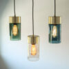 PENDANT LAMP LAX WARM GREY GOLD BASE H:24,5 D:12CM - Image 3