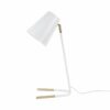 TABLE LAMP NOBLE METAL WHITE/GOLD 25X15,5X46CM
