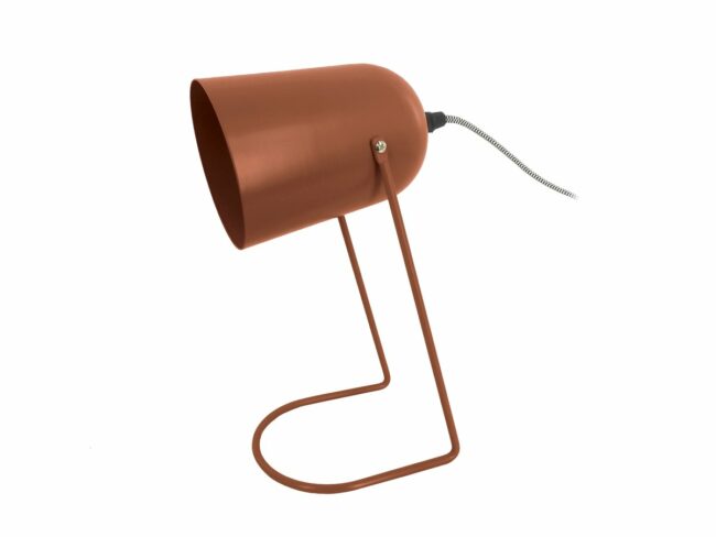 TABLE LAMP ENCHANT IRON MATT CLAY BROWN 30X18CM
