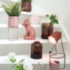 TABLE LAMP ENCHANT IRON MATT CLAY BROWN 30X18CM - Image 3