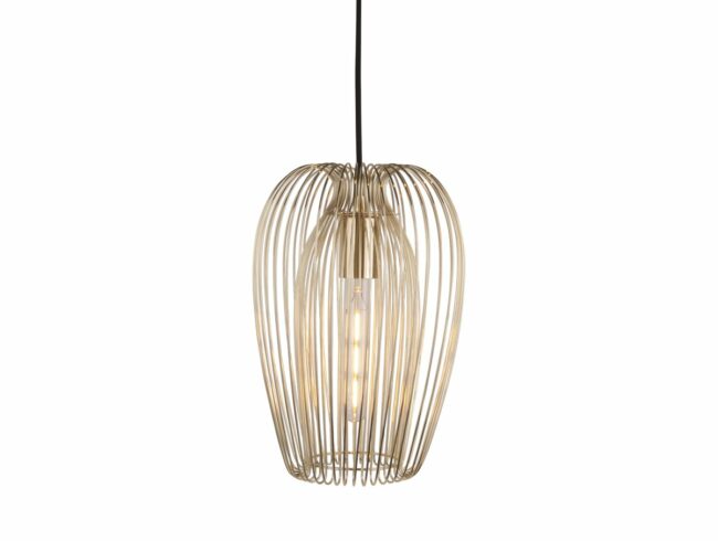 PENDANT LAMP LUCID IRON GOLD H:33 D:22CM