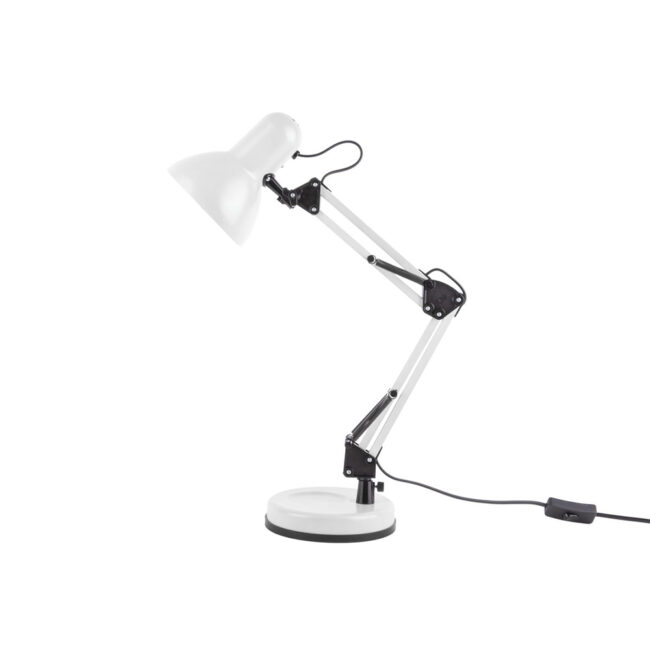 DESK LAMP HOBBY STEEL MATT  WHITE  H:55 D:12,5CM