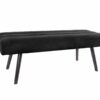 BENCH EXPLICIT SUEDE BLACK 121X41X43CM - Image 2