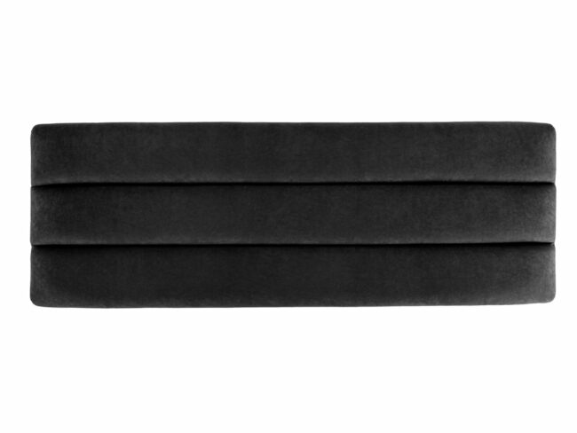 BENCH EXPLICIT SUEDE BLACK 121X41X43CM - Image 3