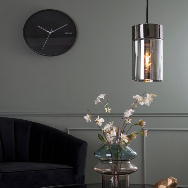 PENDANT LAMP LAX GUN METAL MIRROR FINISH  H:24,5 D:12CM - Image 3