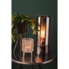 TABLE LAMP LAX GUN METAL MIRROR FINISH  H:32 D:12CM - Image 2