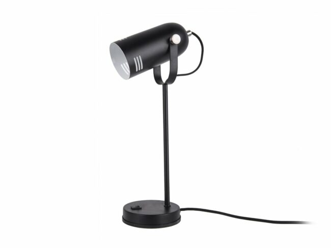 TABLE LAMP HUSK IRON BLACK 46X12.5CM