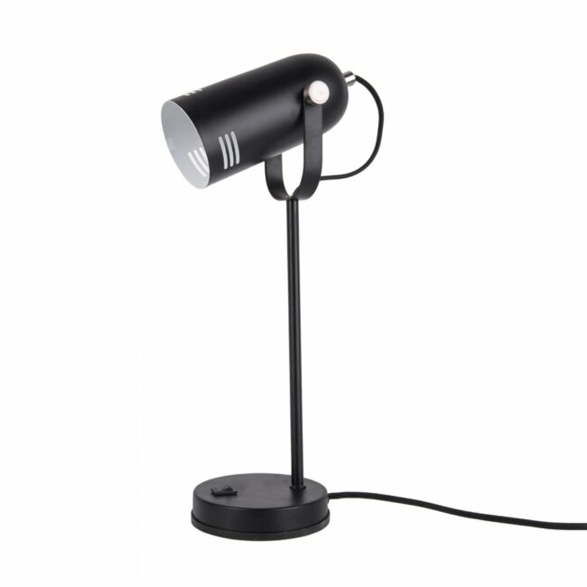 TABLE LAMP HUSK IRON BLACK 46X12.5CM