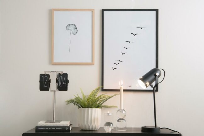 TABLE LAMP HUSK IRON BLACK 46X12.5CM - Image 5