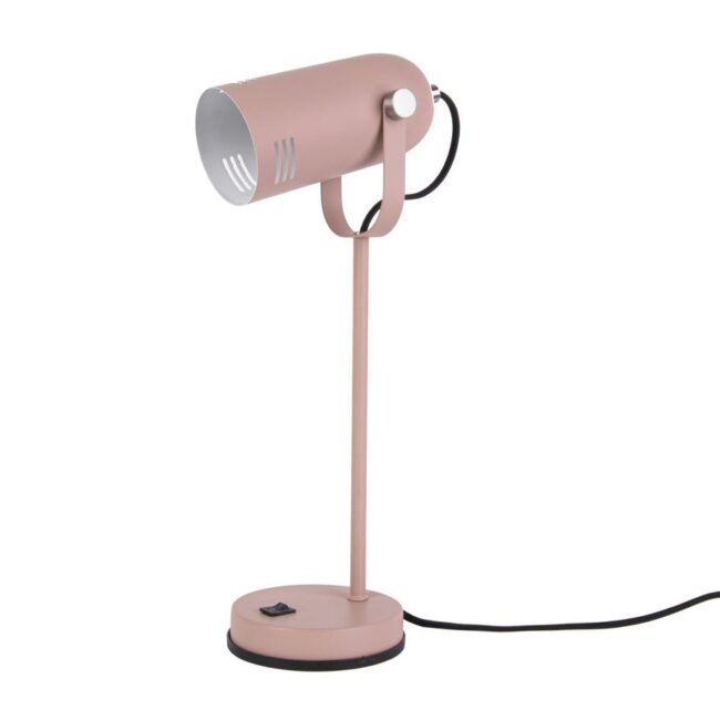 TABLE LAMP HUSK IRON FADED PINK 46X12.5CM