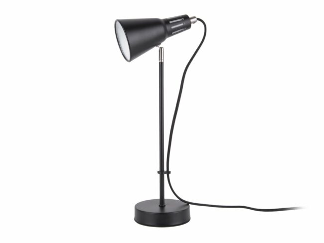 TABLE LAMP MINI CONE IRON BLACK 43X16CM