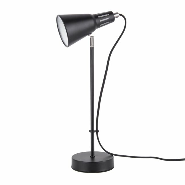 TABLE LAMP MINI CONE IRON BLACK 43X16CM
