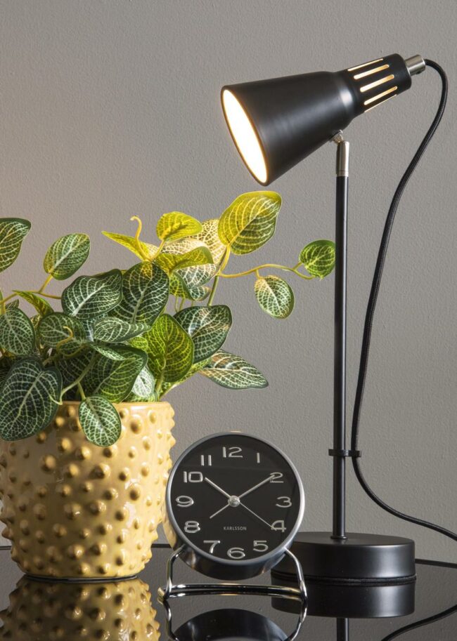 TABLE LAMP MINI CONE IRON BLACK 43X16CM - Image 5
