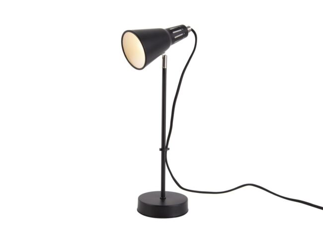 TABLE LAMP MINI CONE IRON BLACK 43X16CM - Image 2
