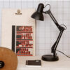 DESK LAMP HOBBY STEEL BLACK H:55 D:12,5CM - Image 2