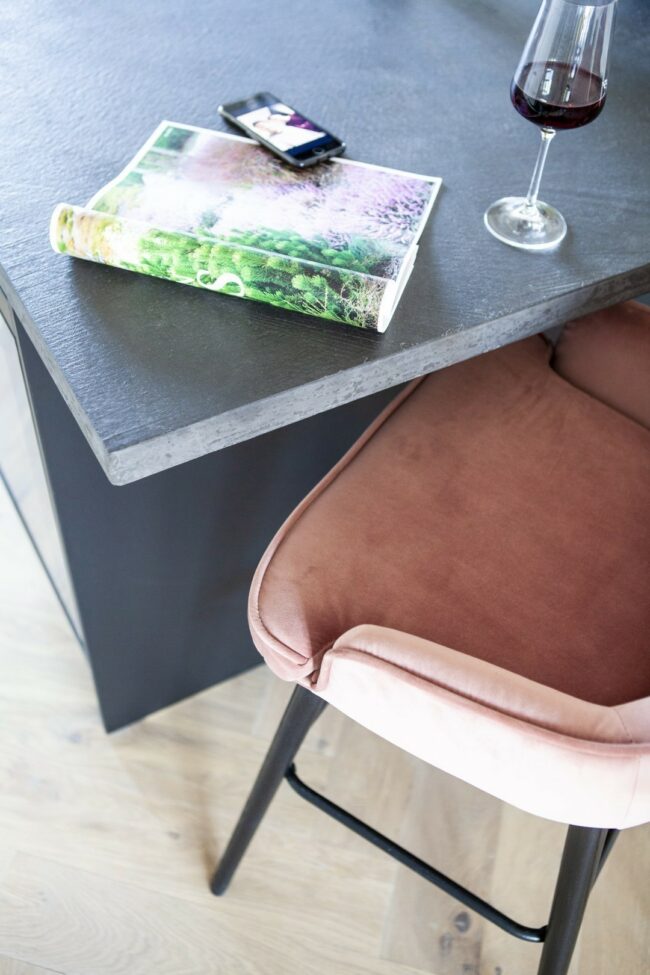BARCHAIR BARBARA VELVET PINK MOTOWN 53X55X94CM - Image 2