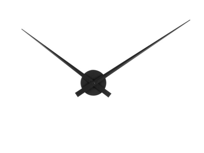 WALL CLOCK LITTLE BIG TIME ALU BLACK D:90CM