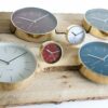 WALL CLOCK MINIMAL WHITE/GOLD D:27.5 H:5CM - Image 3