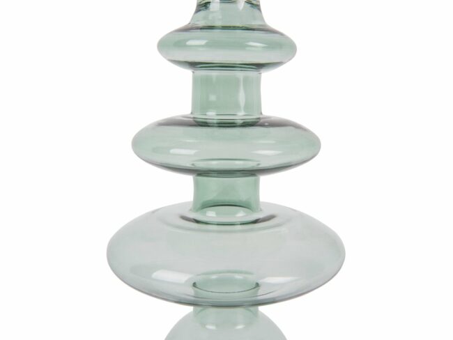 CANDLE HOLDER GLASS ART RINGS LARGE 22.5X8.5CM - Image 3