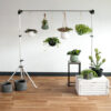 HANGER POT CERAMIC WHITE LEATHER CORD  L:66 D:12,2 H:9,5CM - Image 5