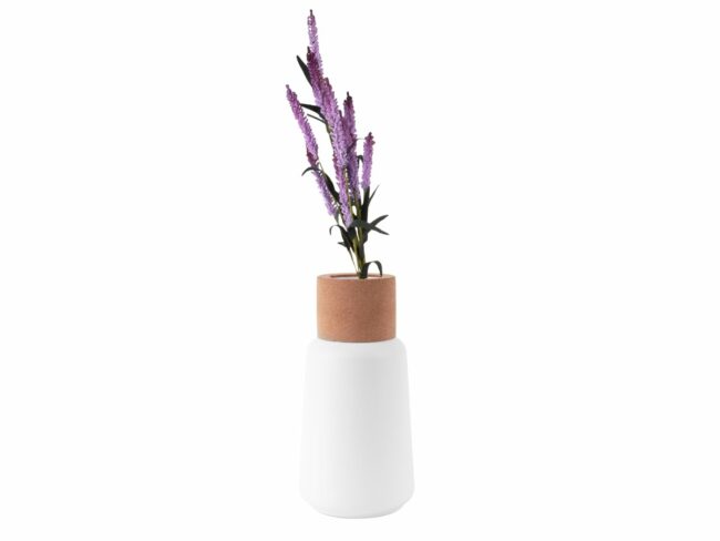 VASE CRAFT CONE CERAMIC MATT WHITE 13.5X26CM - Image 2