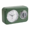 CLOCK WITH KITCHEN TIMER NOSTALGIA GREEN 17X6X11CM - Image 2