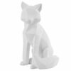 STATUE ORIGAMI FOX POLYRESIN LARGE MATT WHITE 16,7X15X26CM