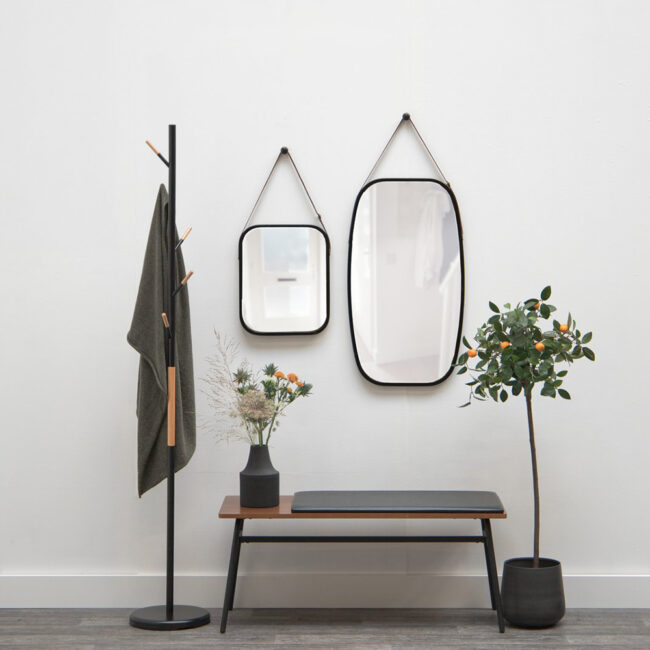 MIRROR IDYLLIC BAMBOO BLACK 40,5X33X1,5CM - Image 3
