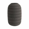 VASE TERRA STRAIGHT CERAMIC DARK BROWN 25X16CM