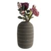 VASE TERRA STRAIGHT CERAMIC DARK BROWN 25X16CM - Image 2