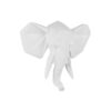 WALL HANGER ORIGAMI ELEPHANT POLYRESIN MATT WHITE 45X39,5X14CM - Image 2