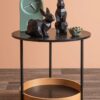 STATUE ORIGAMI BUNNY SITTING POLYRESIN MATT BLACK 12,5X8,7X25,2CM - Image 2