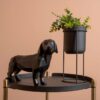 STATUE ORIGAMI DOG STANDING POLYRESIN MATT BLACK 32.5X16.5CM - Image 2