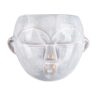 WALL PLANTPOT MASK ROUND GLAZED WHITE 18,1 x 14,5 x 7,8CM