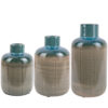 VASE BOTTLE CERAMIC GREEN