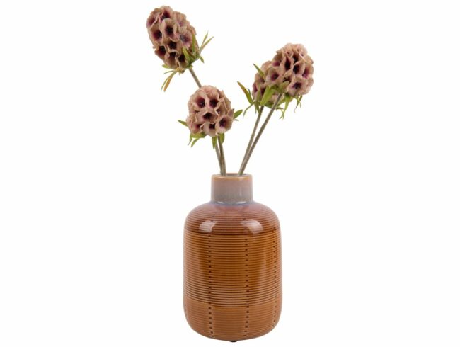 VASE BOTTLE CERAMIC YELLOW - Image 3