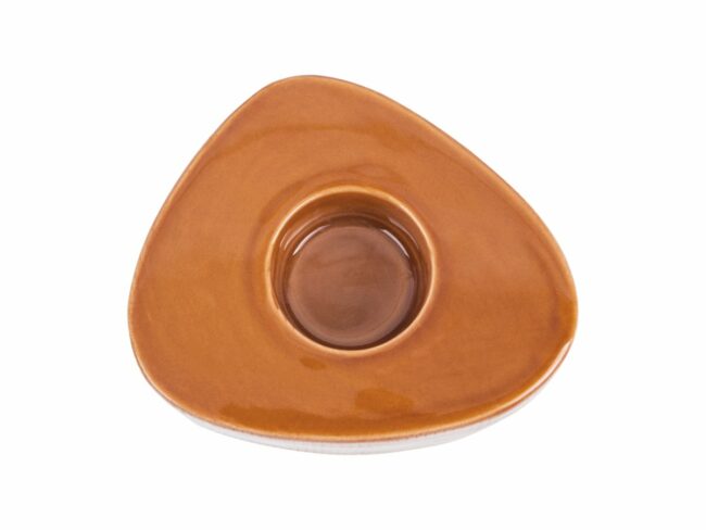 TEALIGHT HOLDER TRIANGLE CERAMIC SMALL 12.5X10.5X5.2CM - Image 9