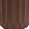 PLANT POT STRIPES CEMENT SMALL CLAY BROWN 13X13CM - Image 2