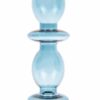 CANDLE HOLDER GLASS ART BUBBLES LARGE 24X8.5CM - Image 3