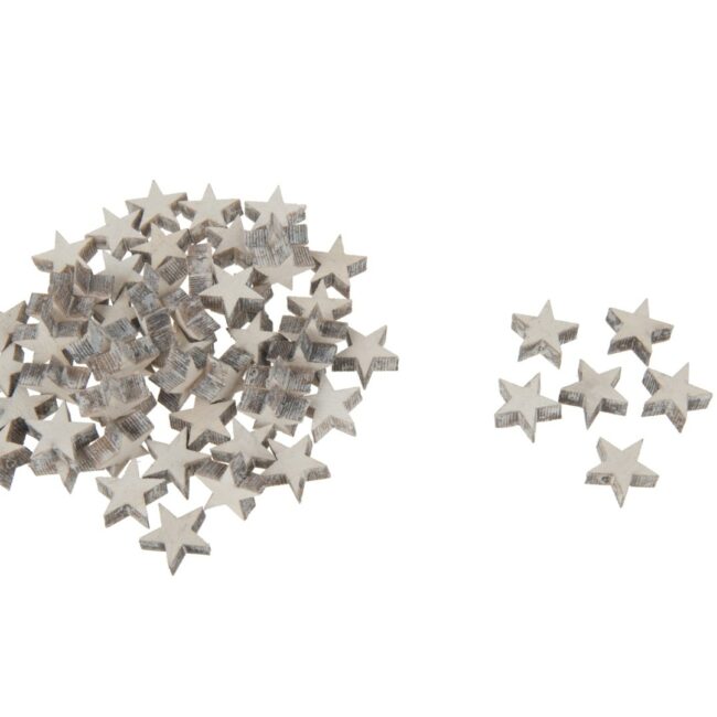 X-MAS SPRINKLE STAR WHITE 2CM  - 50PCS