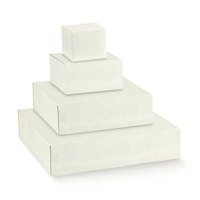 KIT TORTA A PIANI TELA BIANCO 180X180X200MM